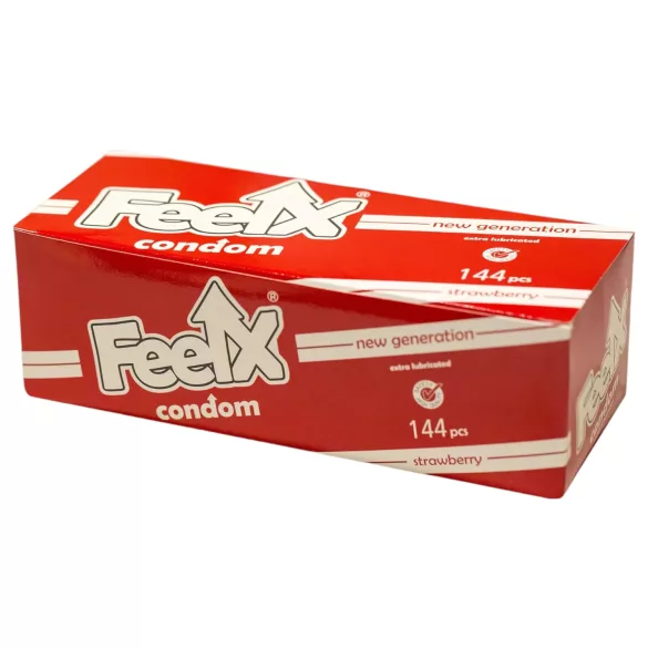 FeelX - condooms - aardbei smaak - 144 stuks