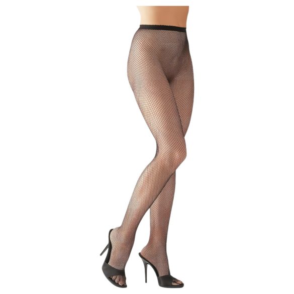 Zwarte netpanty (S-L)