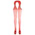 Cottelli - Verleidelijke rode sexystocking - L/XL