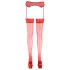 Cottelli - Kanten stay-up kousen - rood - 3/M-L