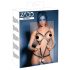 ZADO - leren harnas body met kettingen - zwart - S/L