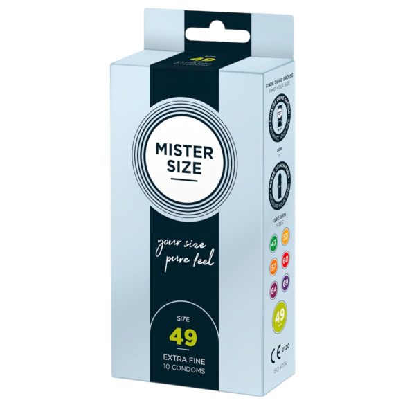Mister Size dunne condoom - 49mm (10 stuks)