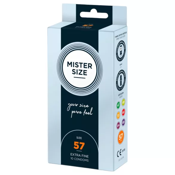 Mister Size - condoom - dun - 57mm - 10 stuks