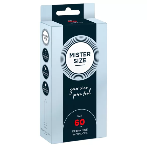 Mister Size - condoom - dun - 60mm - 10 stuks