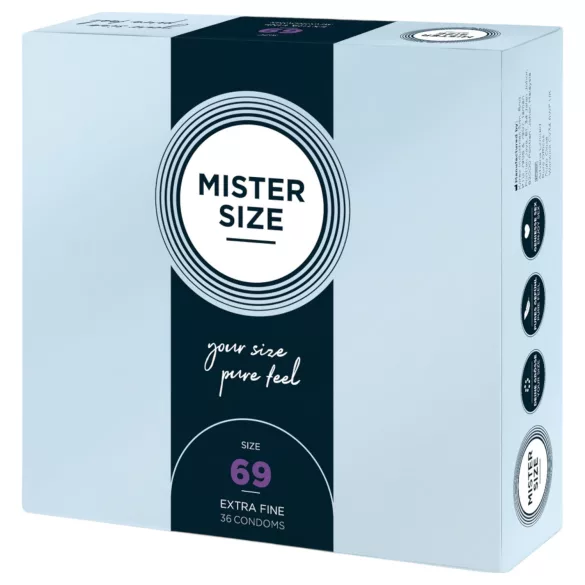 Mister Size - ultradun condoom - 69mm - 36 stuks