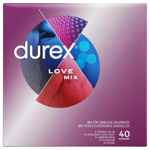 Durex Love Mix - condoompakket - 40 stuks