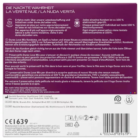 Durex Love Mix - condoompakket - 40 stuks
