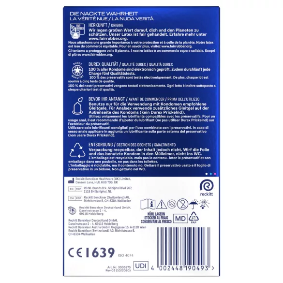 Durex Intense - Orgasmic condoom (10 stuks)