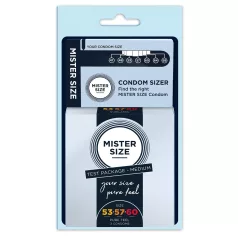   Mister Size - condoom testpakket met penismaatmeter - 3 stuks