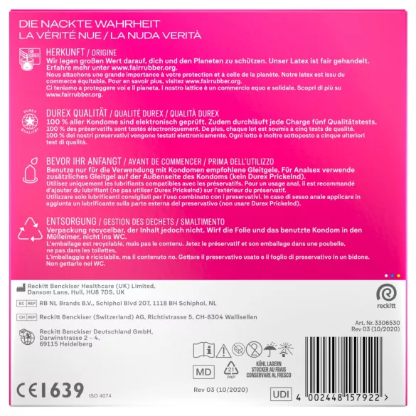 Durex - Pleasure Me condooms (40 stuks)