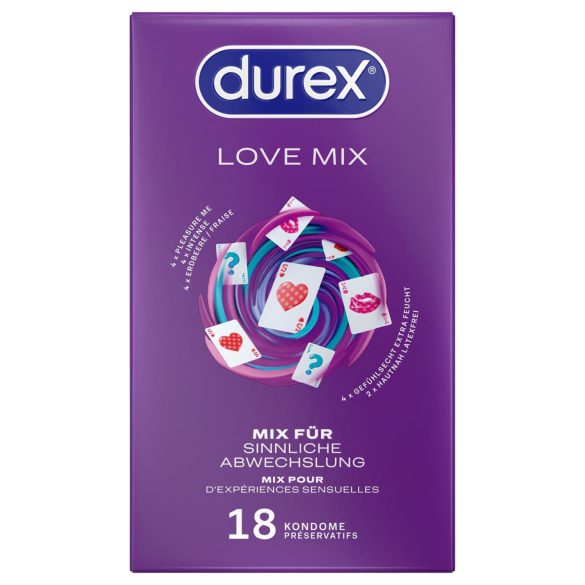 Durex Love Mix - condoom pakket - mix - 18 stuks