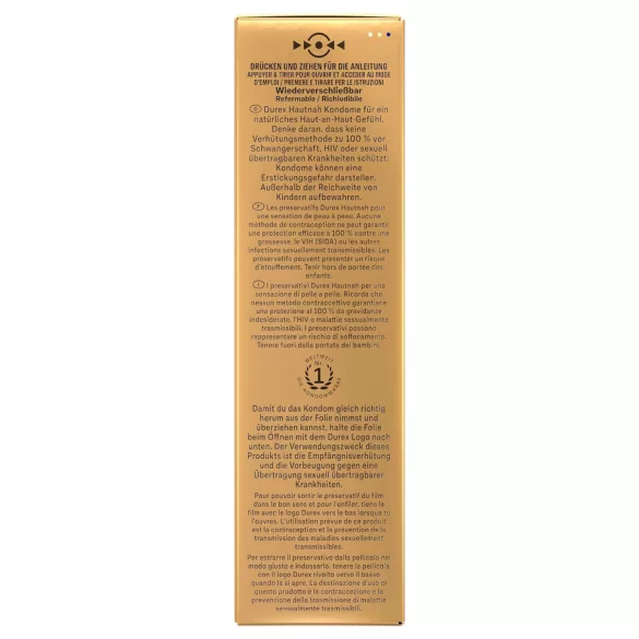 Durex Hautnah - extra dun condoom - 10 stuks