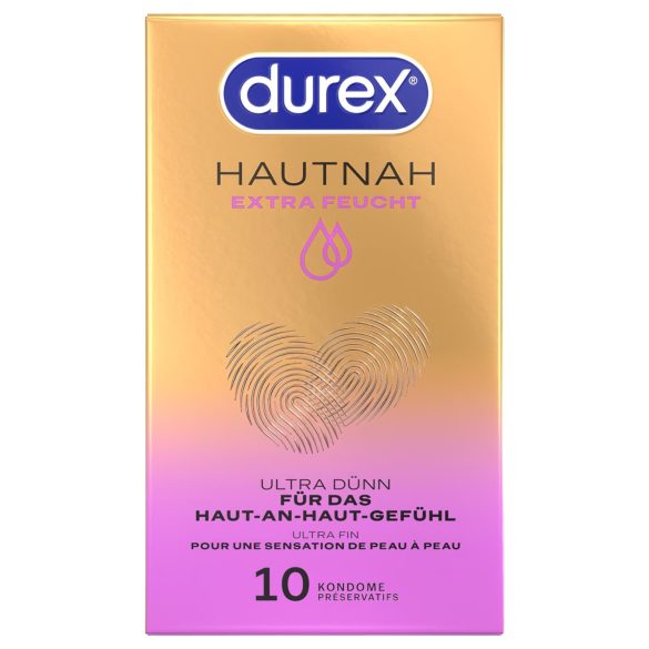 Durex Hautnah - extra glijmiddel condooms - 10 stuks