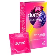 Durex Pleasure Me - geribbelde, genopte condooms (10 stuks)