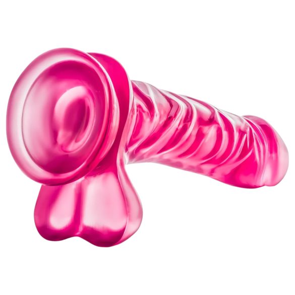 B Yours - Realistische dildo met ballen - 23cm - siliconen - roze