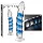 Icicles No. 5 - glazen dildo - spiraal - transparant/blauw
