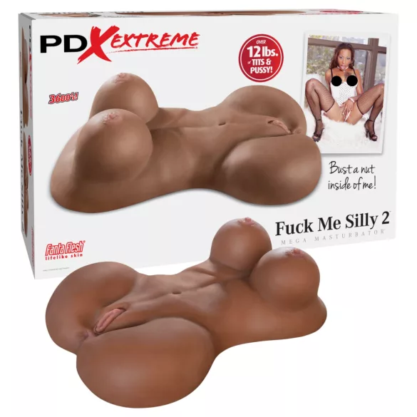 Pipedream Fuck Me Silly Sista - bruine vrouwelijke torso-masturbator (5,7 kg)