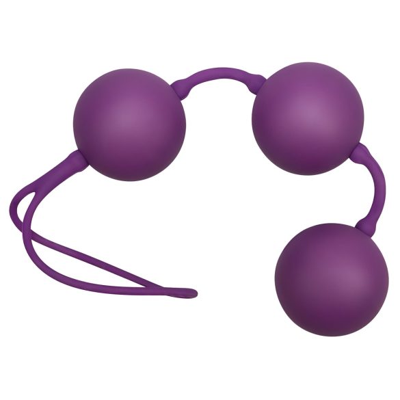 You2Toys - Fluweelzachte paarse triple kegels