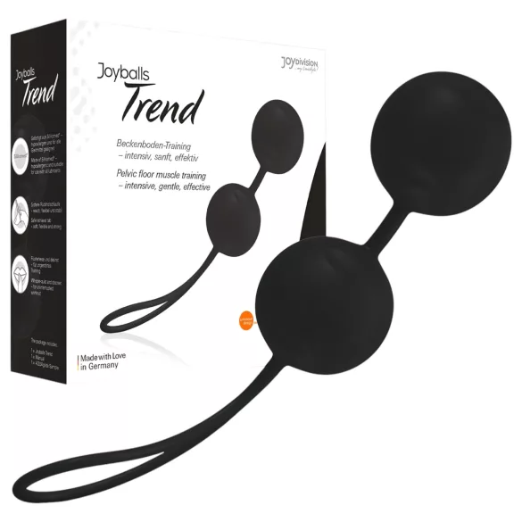 Joyballs Trend - vaginaballetjes - zwart - siliconen
