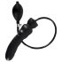 LATEX - Opblaasbare Dildo (Zwart)