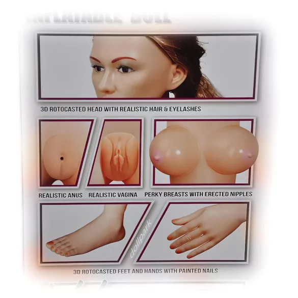 NMC - Antonya Otter - opblaasbare pop met half opgetrokken been