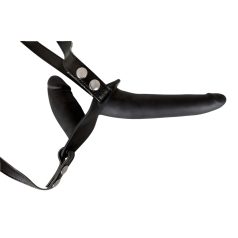 You2Toys - Strap-on dildo duo - siliconen - zwart