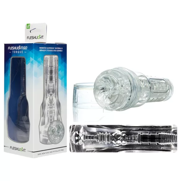 Fleshlight GO Torque - compacte masturbator - transparant