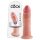 King Cock 9 - levensechte dildo met zuignap (23 cm) - huidkleurig