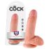 King Cock 7 Ballendildo (18 cm) - natuurlijk