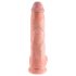 King Cock - dildo met ballen - 25 cm - huidkleur