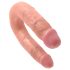 King Cock dubbele dildo (medium) - natuurlijk