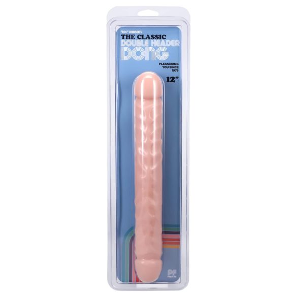 Doc Johnson - dubbel dildo - realistisch - huidkleur - 30,5 cm