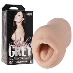 Sasha Grey - mondmasturbator - realistisch - transparant