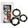 You2Toys - Wees een ster! Penisring set - zwart (3 stuks)