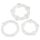 You2Toys - Wees sterk! Transparante penring set (3 stuks)