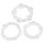 You2Toys - Blijf hard! penisringenset - transparant (3 stuks)