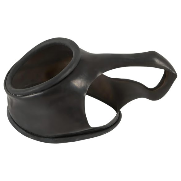 You2Toys - Latex penis- en balscuff - zwart