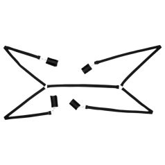 Bad Kitty - bondage bed set - pluche - 5-delig