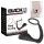 Black Velvets - anale plug met penisring - siliconen - zwart