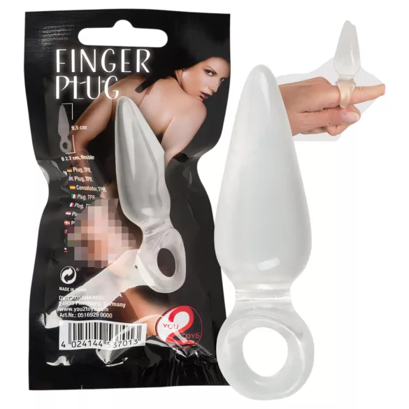 You2Toys - Finger Plug - vinger anaalplug (transparant)