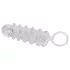 Crystal Skin - penis sleeve met ring - transparant