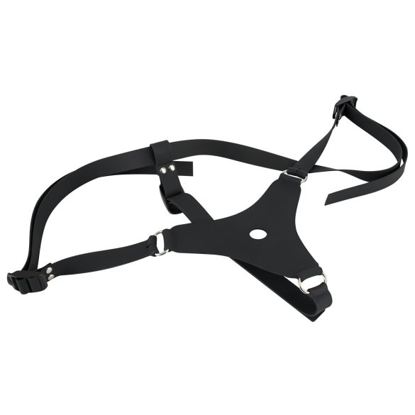 You2Toys - Silicone Strap-On - zwarte strap-on dildo