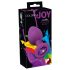 Kleurrijke JOY - silicone anaal plug - medium (paars)