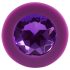 Kleurrijke JOY - silicone anaal plug - medium (paars)