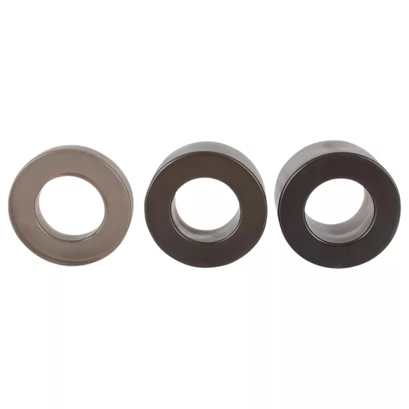 You2Toys - penis- en ballenring set - rekbaar siliconen - grijs