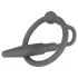 You2Toys - Penisplug - siliconen eikelring met taps toelopende dilator (grijs)