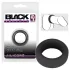 Black Velvets - penisring - dik siliconen - zwart - 2,6 cm