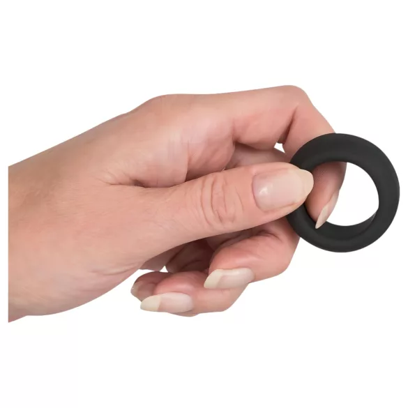 Black Velvets - penisring - dik siliconen - zwart - 2,6 cm