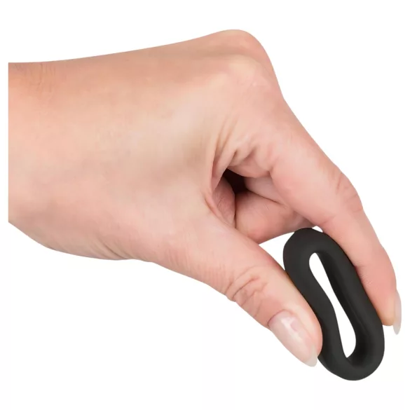 Black Velvets - penisring - dik siliconen - zwart - 2,6 cm