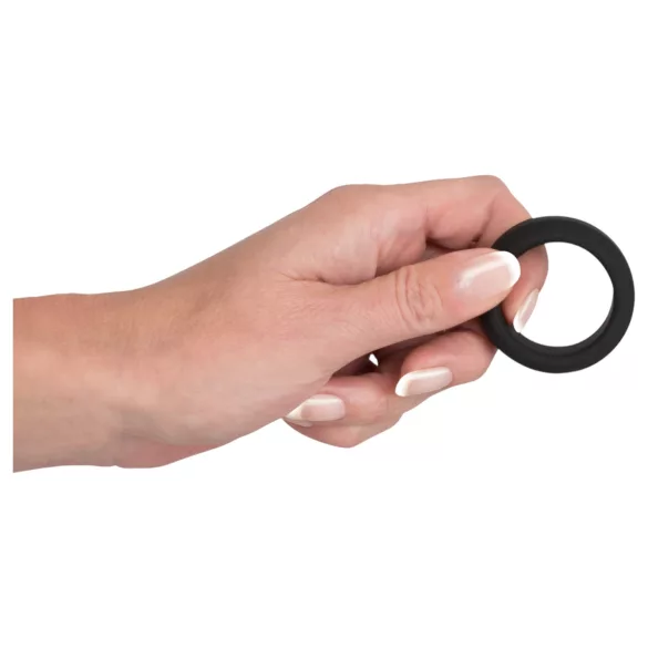 Black Velvets - penisring dikwandig - 3,2 cm - zwart